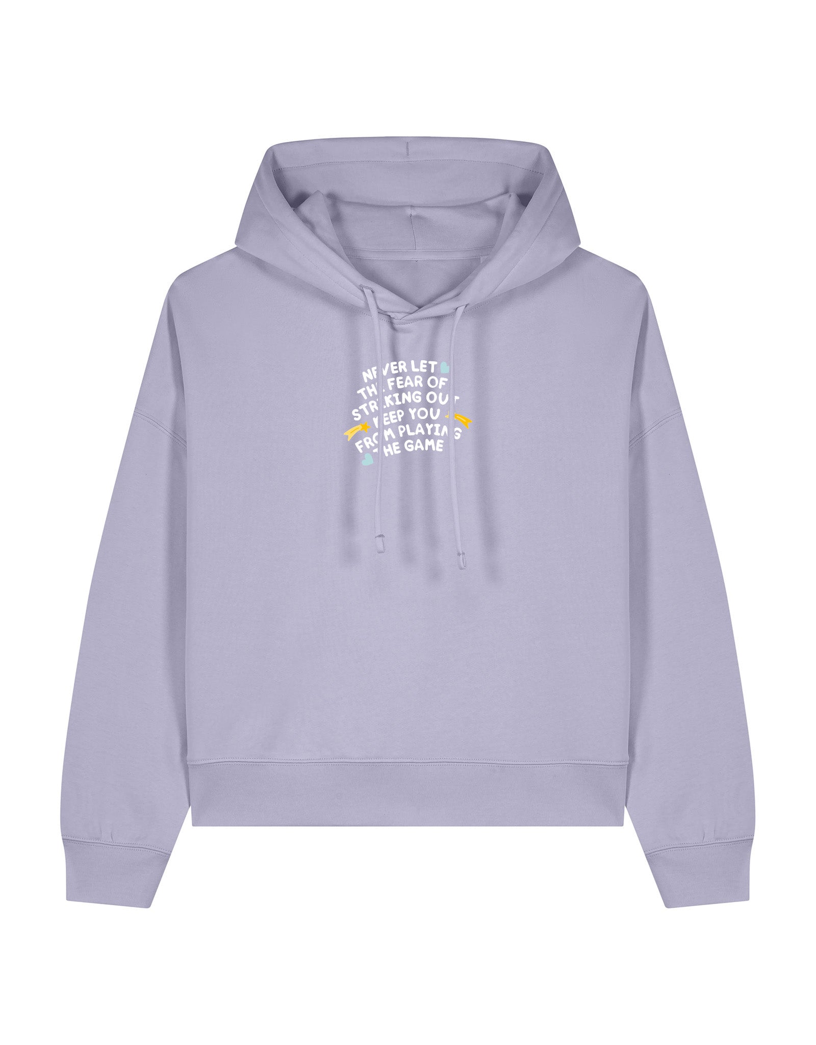 Playing The Game Embroidered Boxy Organic Cotton Hoodie