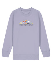 Up Embroidered Organic Cotton Childrens Sweatshirt