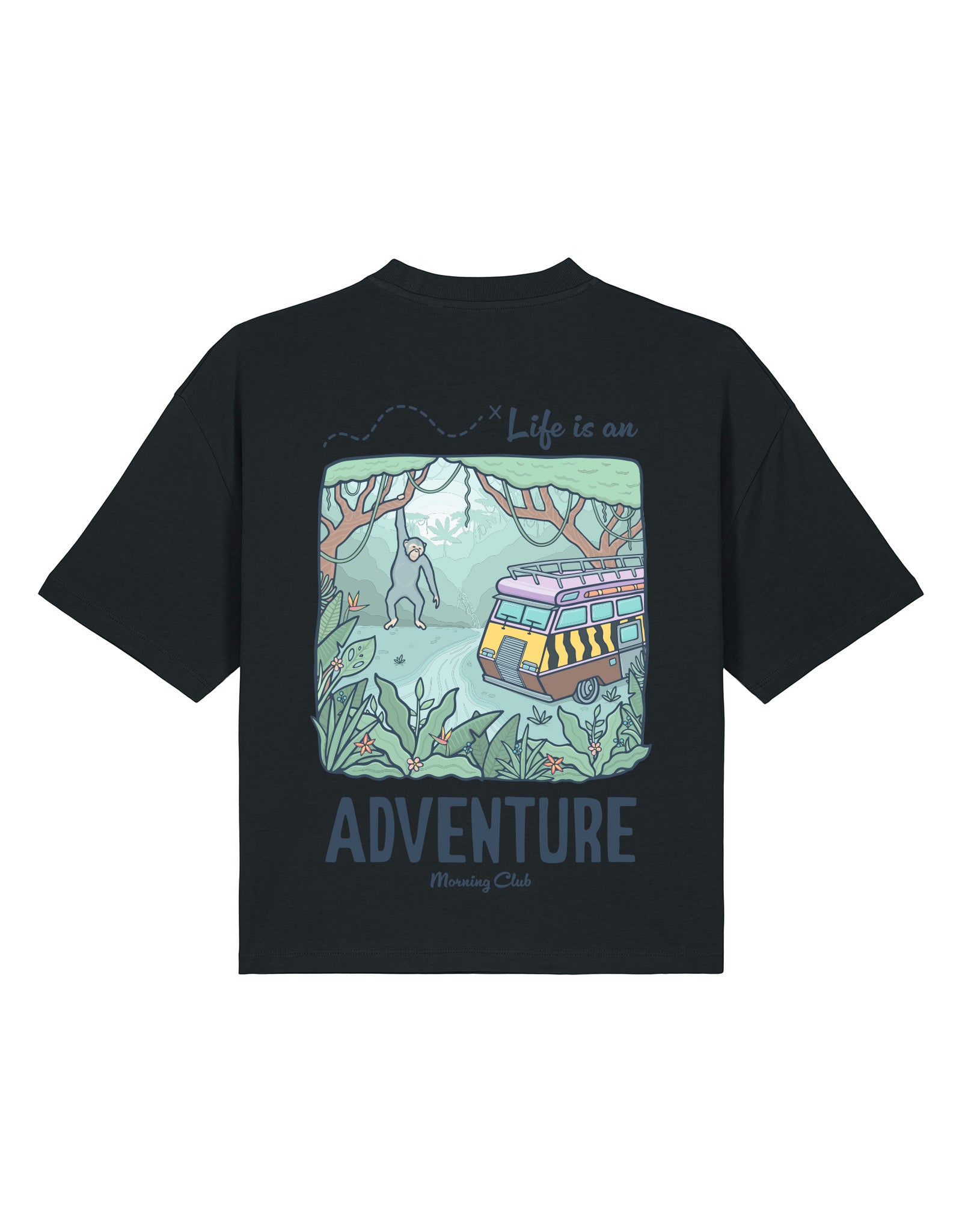 Life Is An Adventure Boxy Organic Cotton Tee