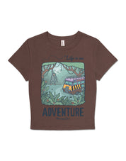 Life Is An Adventure Printed Micro Rib Baby Tee