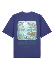 Life Is An Adventure Printed Oversized Organic Cotton Tee