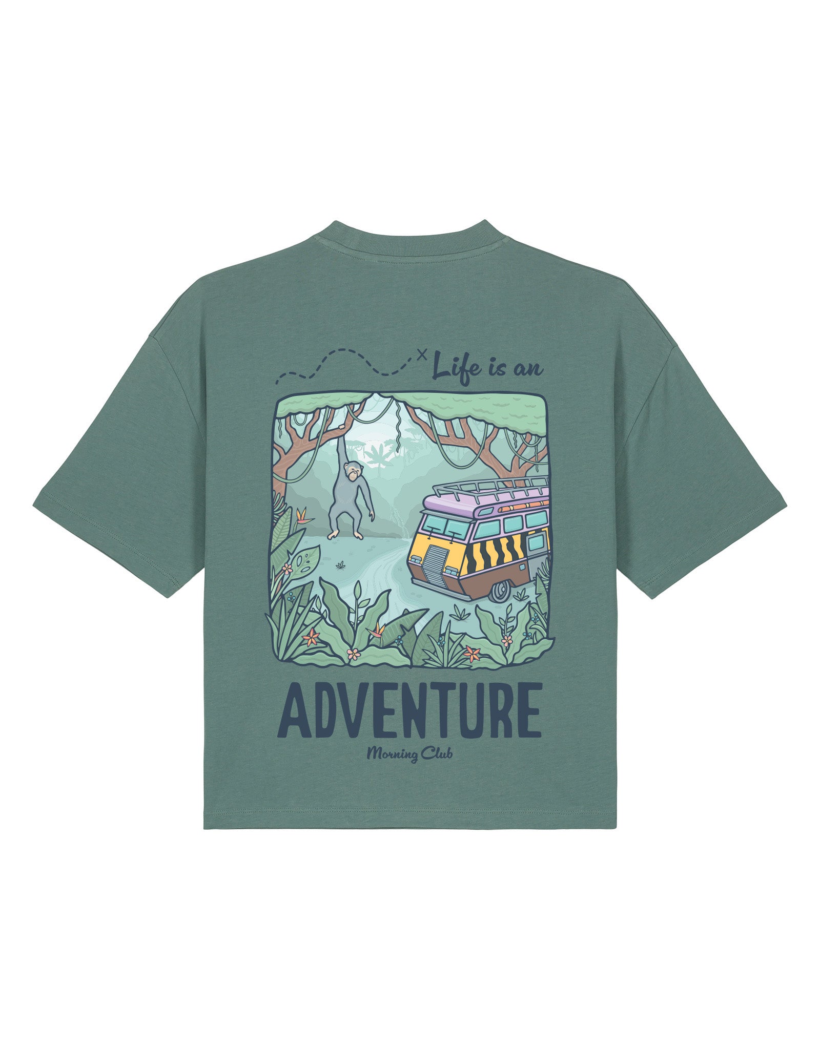 Life Is An Adventure Boxy Organic Cotton Tee