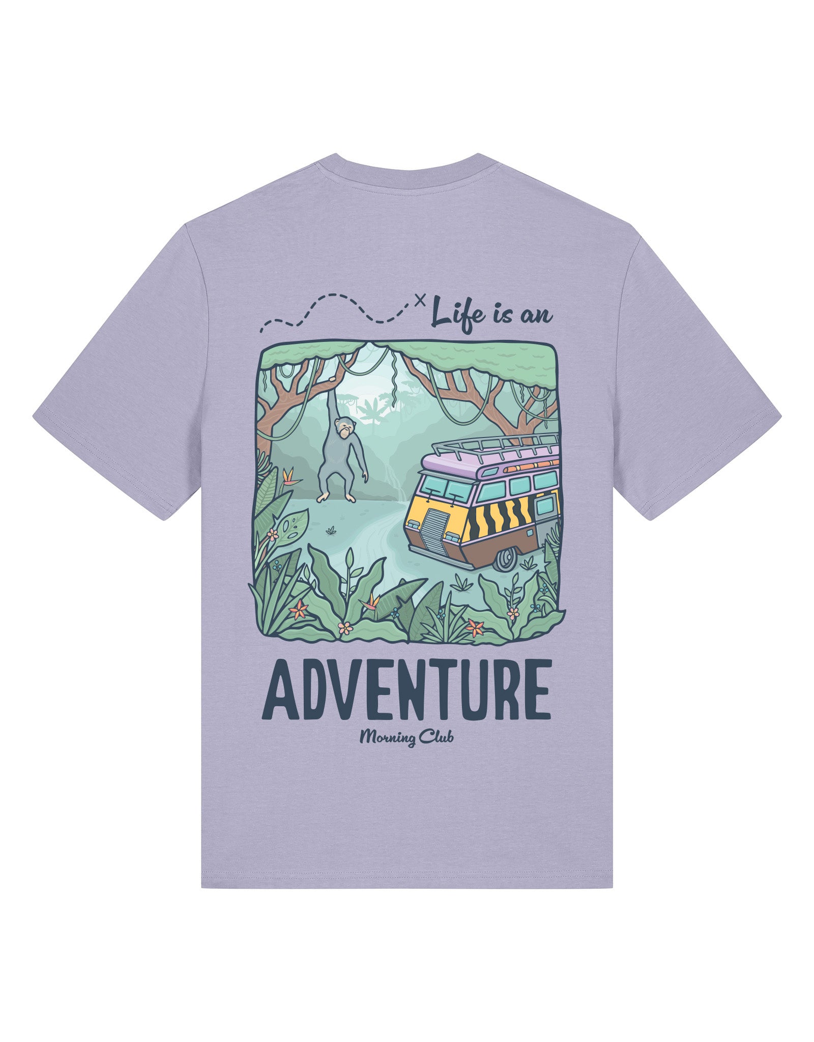 Life Is An Adventure Printed Organic Cotton T-Shirt