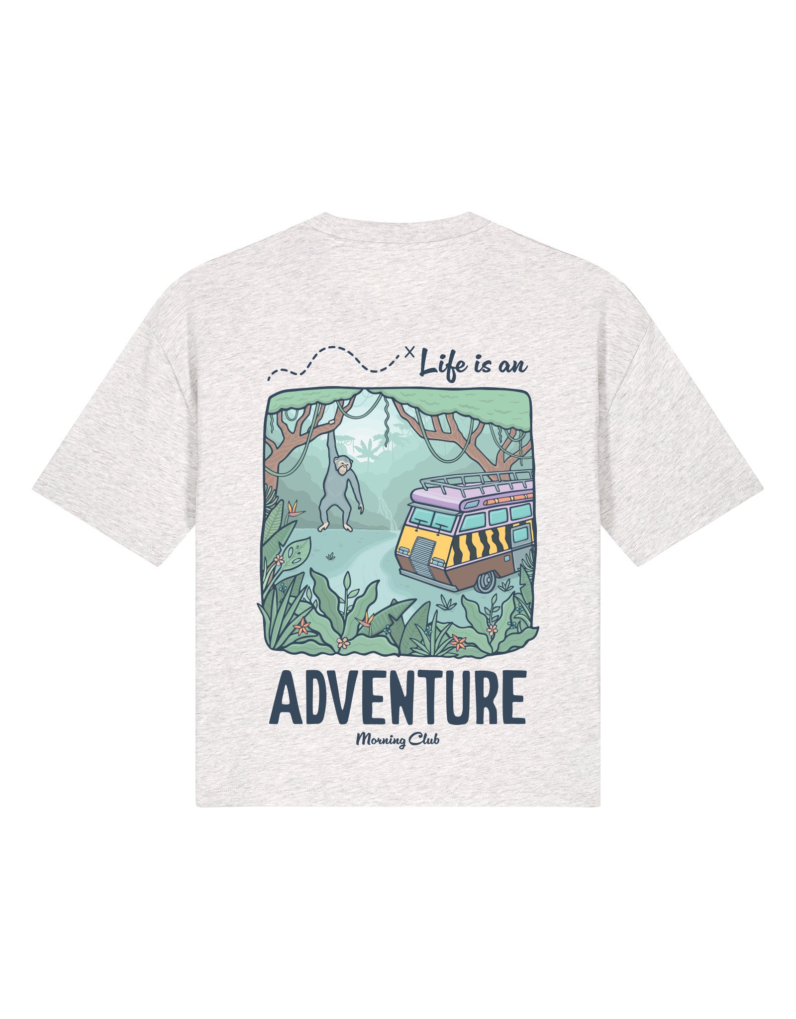 Life Is An Adventure Boxy Organic Cotton Tee