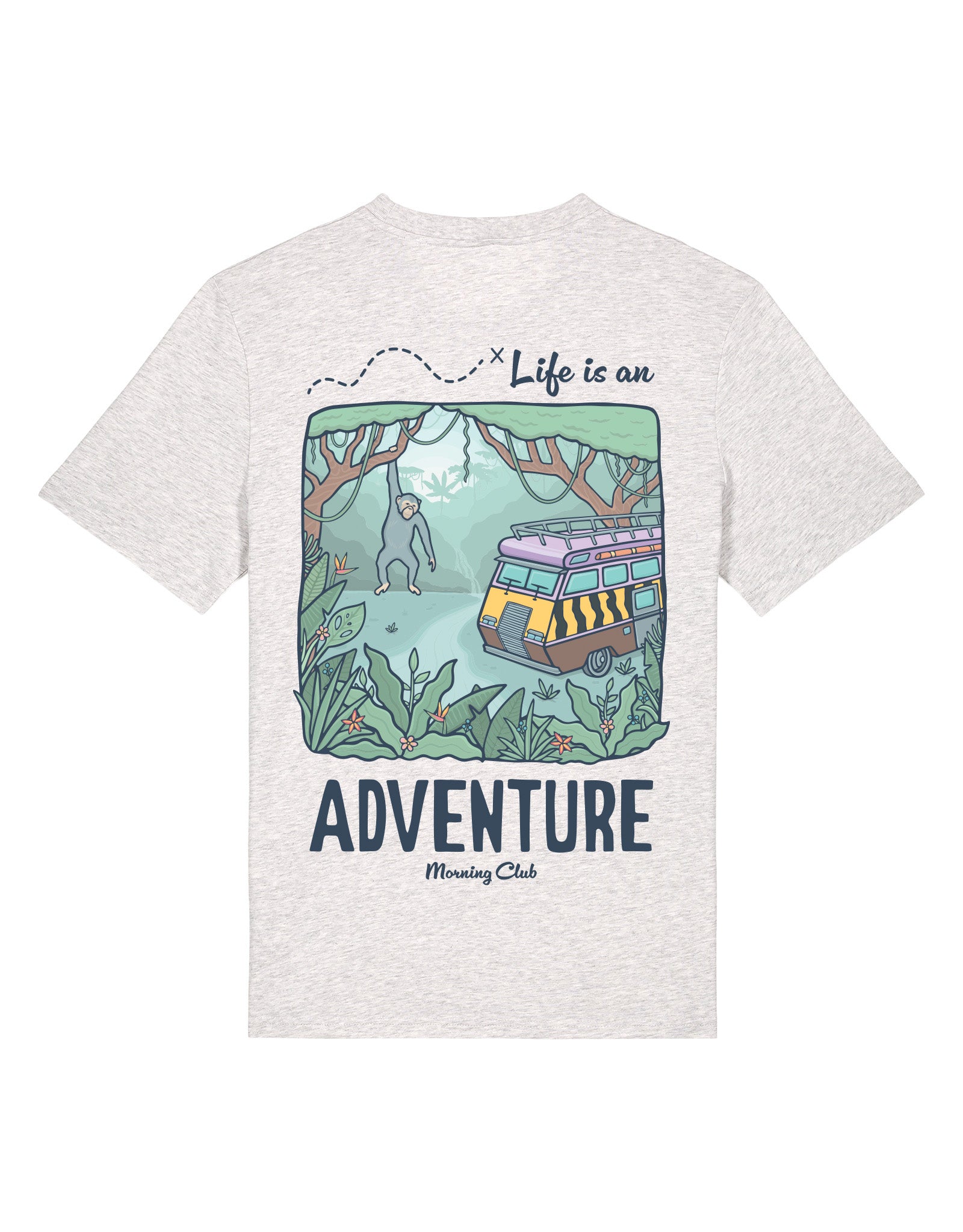 Life Is An Adventure Printed Organic Cotton T-Shirt