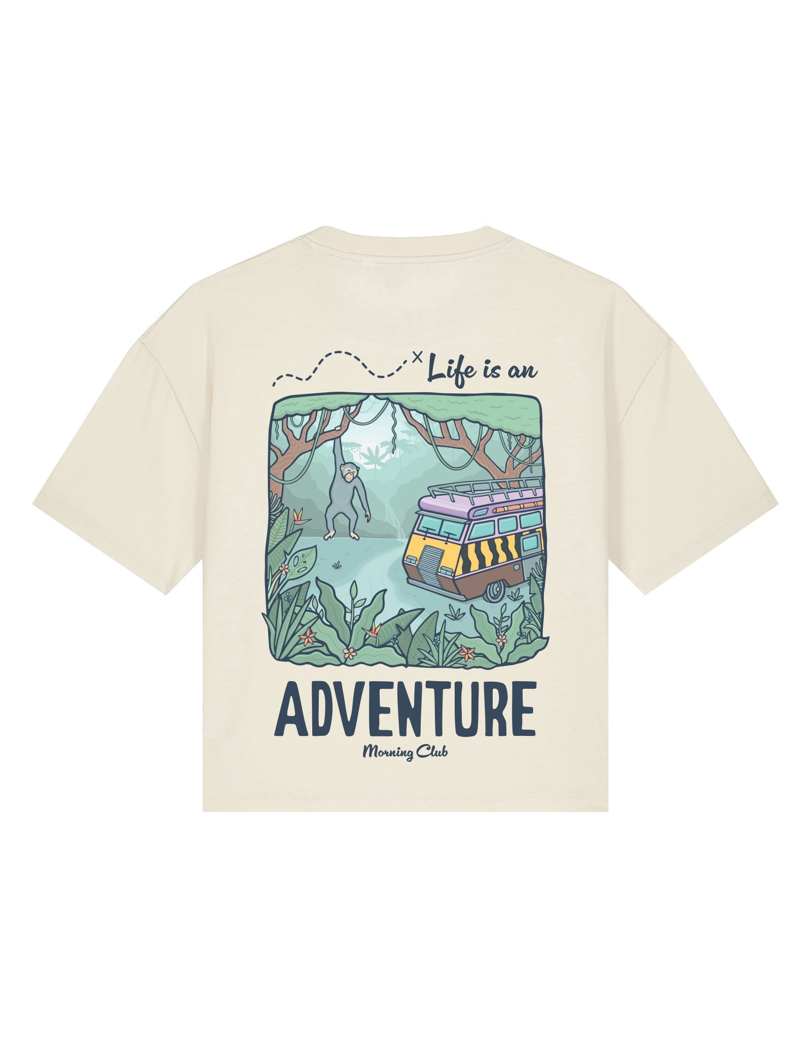 Life Is An Adventure Boxy Organic Cotton Tee