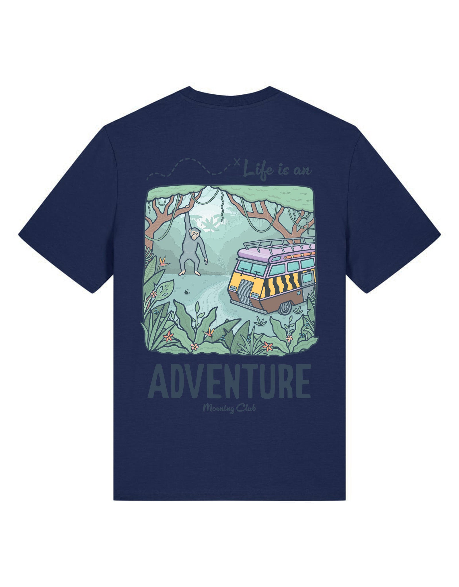 Life Is An Adventure Printed Organic Cotton T-Shirt