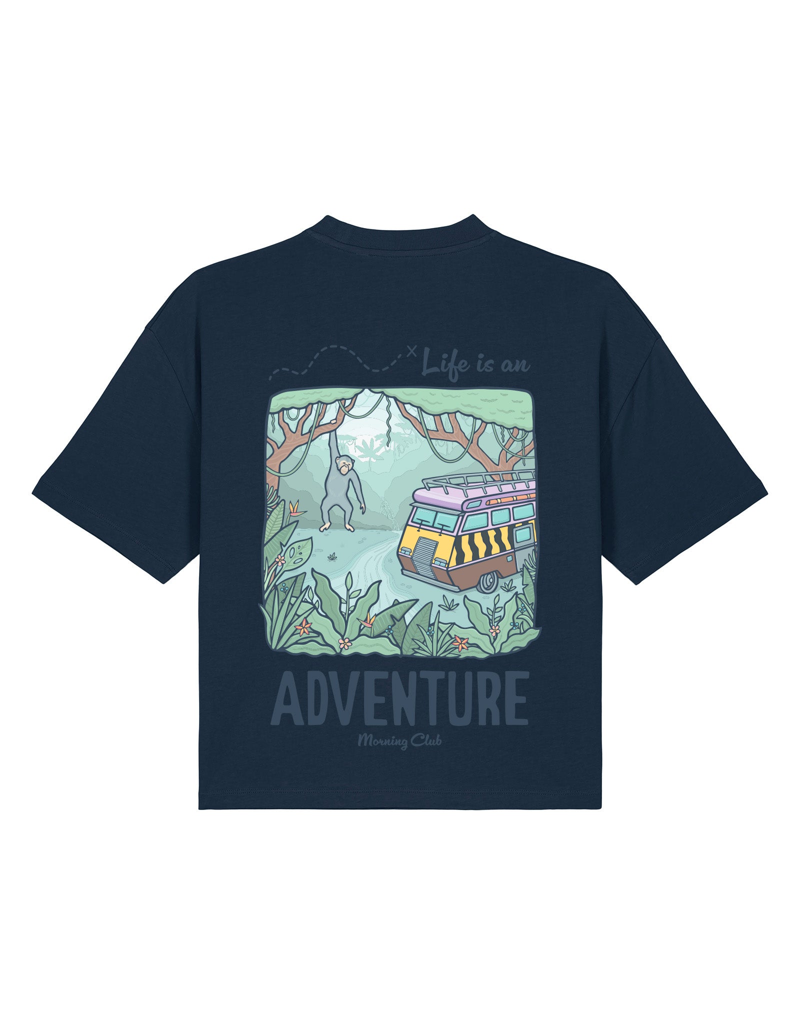 Life Is An Adventure Boxy Organic Cotton Tee