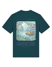 Life Is An Adventure Printed Organic Cotton T-Shirt