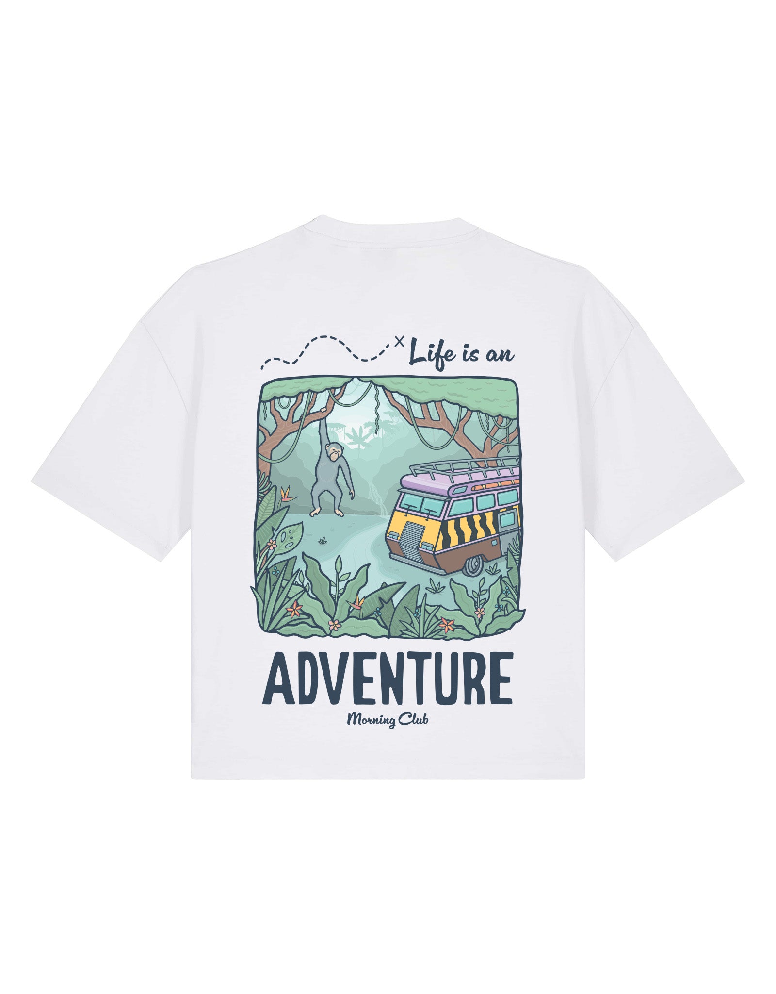 Life Is An Adventure Boxy Organic Cotton Tee