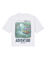 Life Is An Adventure Boxy Organic Cotton Tee