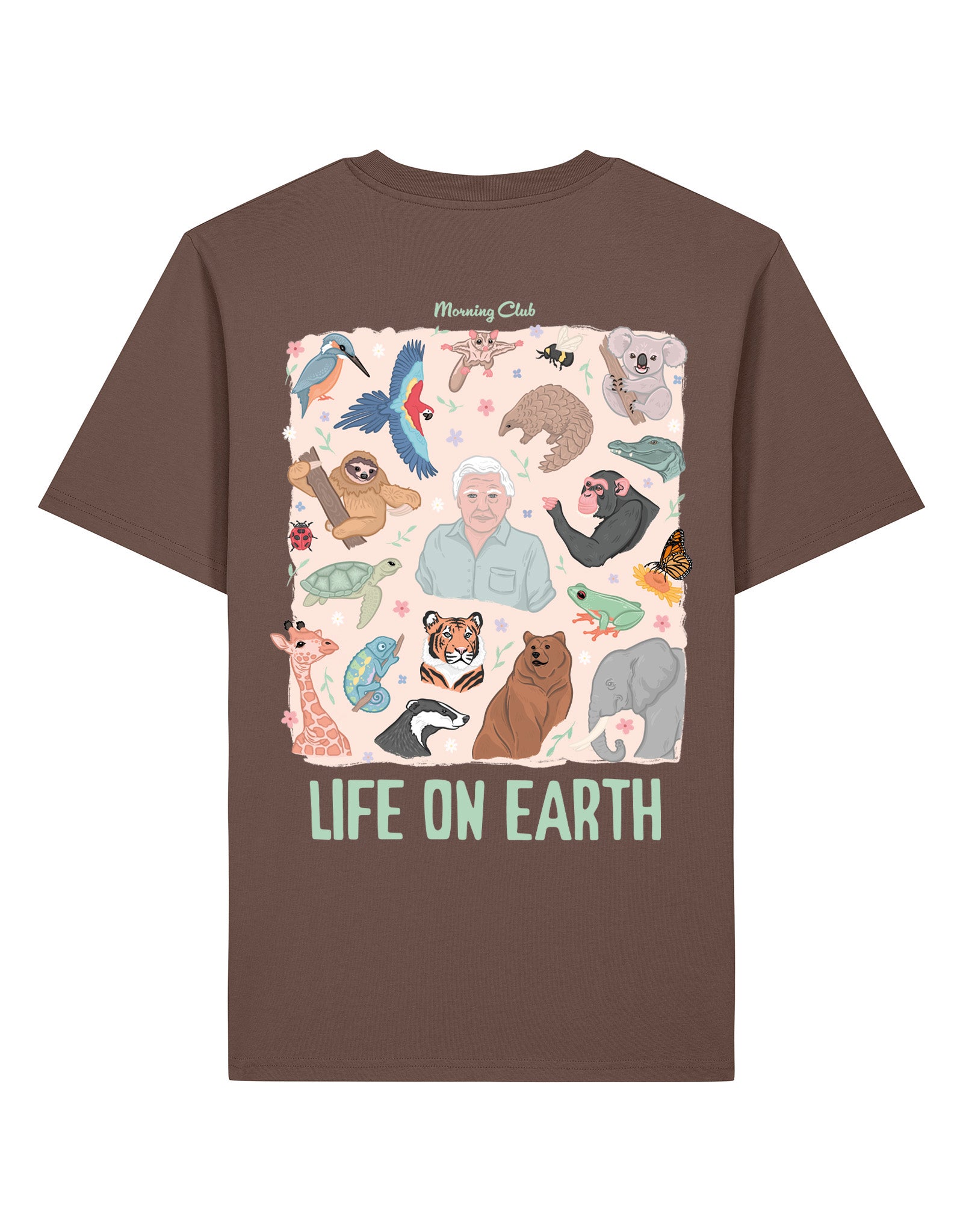 Life On Earth Printed Organic Cotton T-Shirt