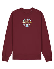 Life On Earth Embroidered Organic Cotton Sweatshirt