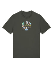 Life On Earth Embroidered Organic Cotton T-Shirt