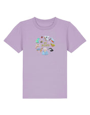 Life On Earth Embroidered Organic Cotton Childrens T-Shirt