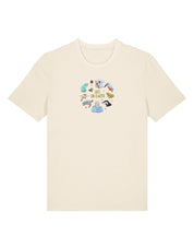 Life On Earth Embroidered Organic Cotton T-Shirt
