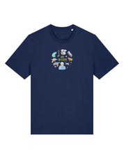Life On Earth Embroidered Organic Cotton T-Shirt