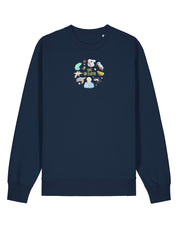 Life On Earth Embroidered Organic Cotton Sweatshirt
