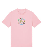 Life On Earth Embroidered Organic Cotton T-Shirt