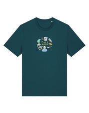 Life On Earth Embroidered Organic Cotton T-Shirt