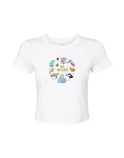 Life On Earth Embroidered Micro Rib Baby Tee