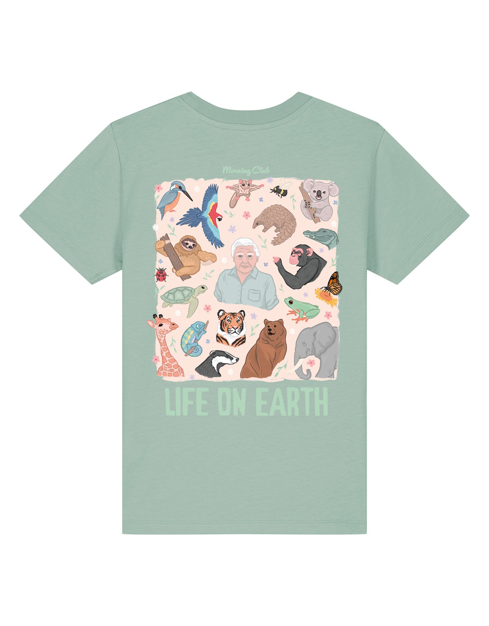 Life On Earth Printed Organic Cotton Childrens T-Shirt