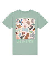 Life On Earth Printed Organic Cotton Childrens T-Shirt