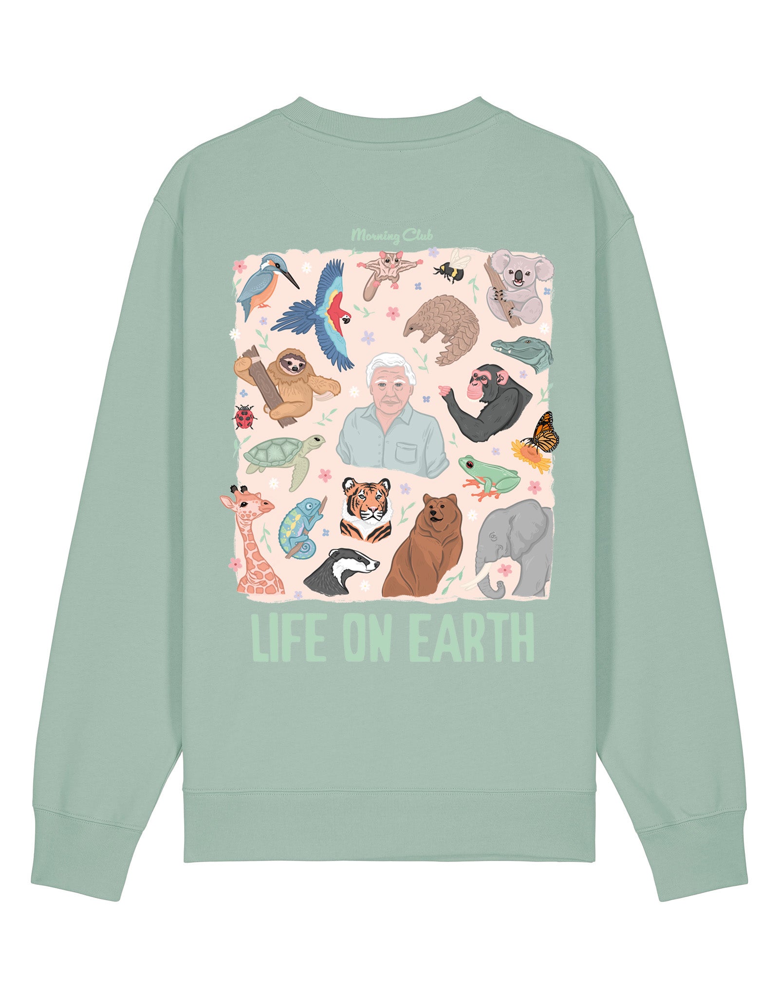 Life On Earth Printed Organic Cotton Sweatshirt