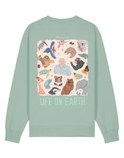 Life On Earth Printed Organic Cotton Sweatshirt