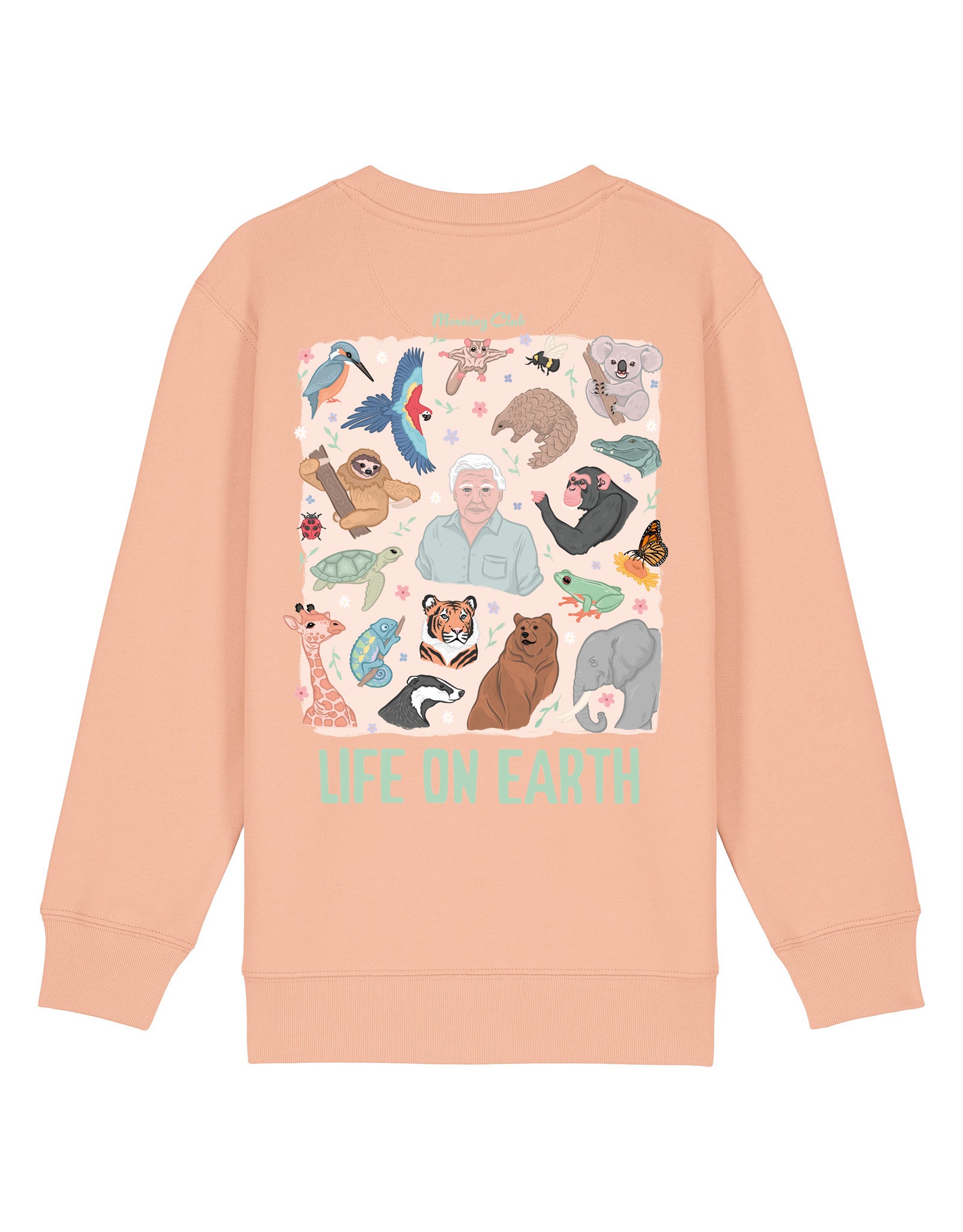 Life On Earth Printed Organic Cotton Childrens Sweatshirt
