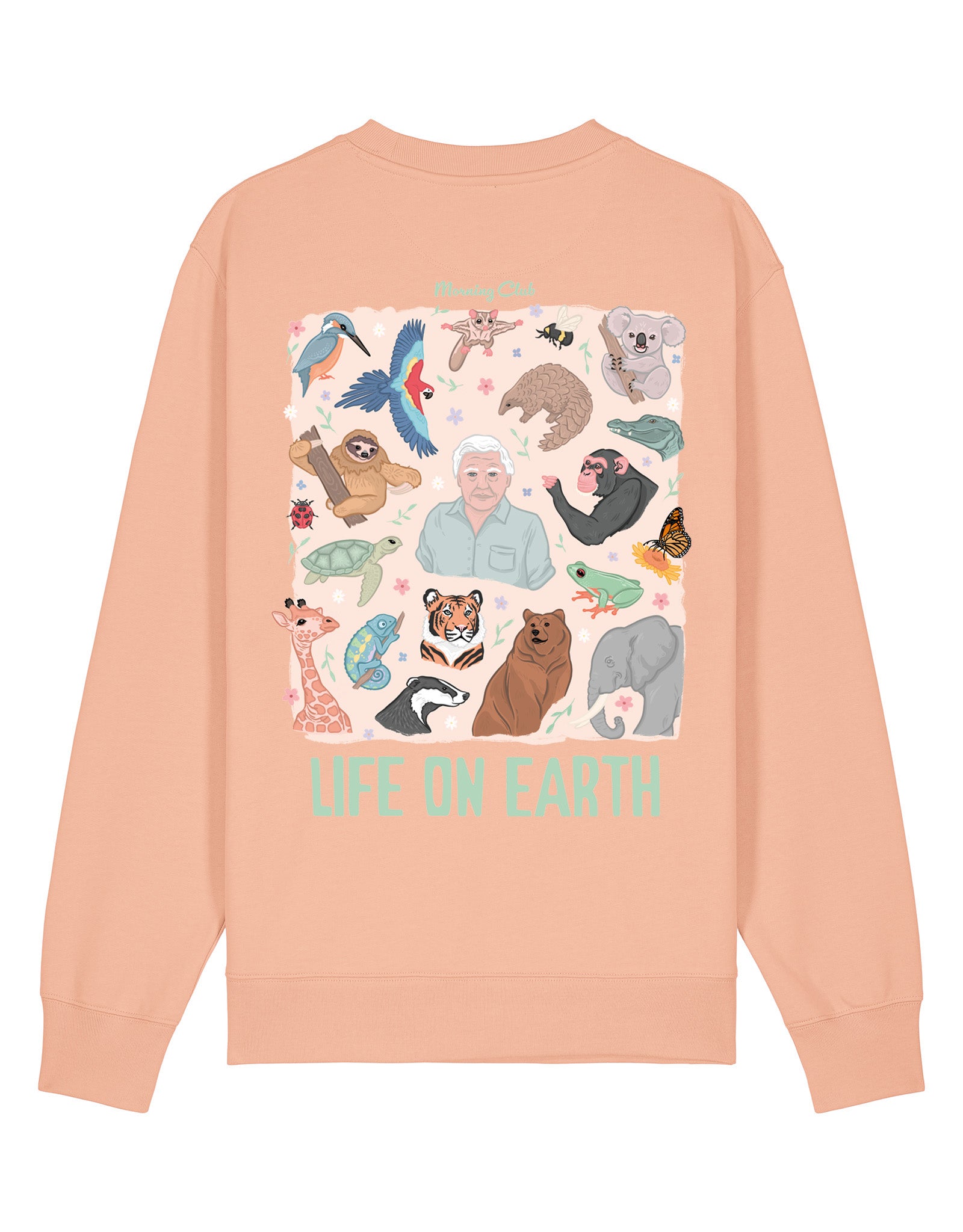 Life On Earth Printed Organic Cotton Sweatshirt