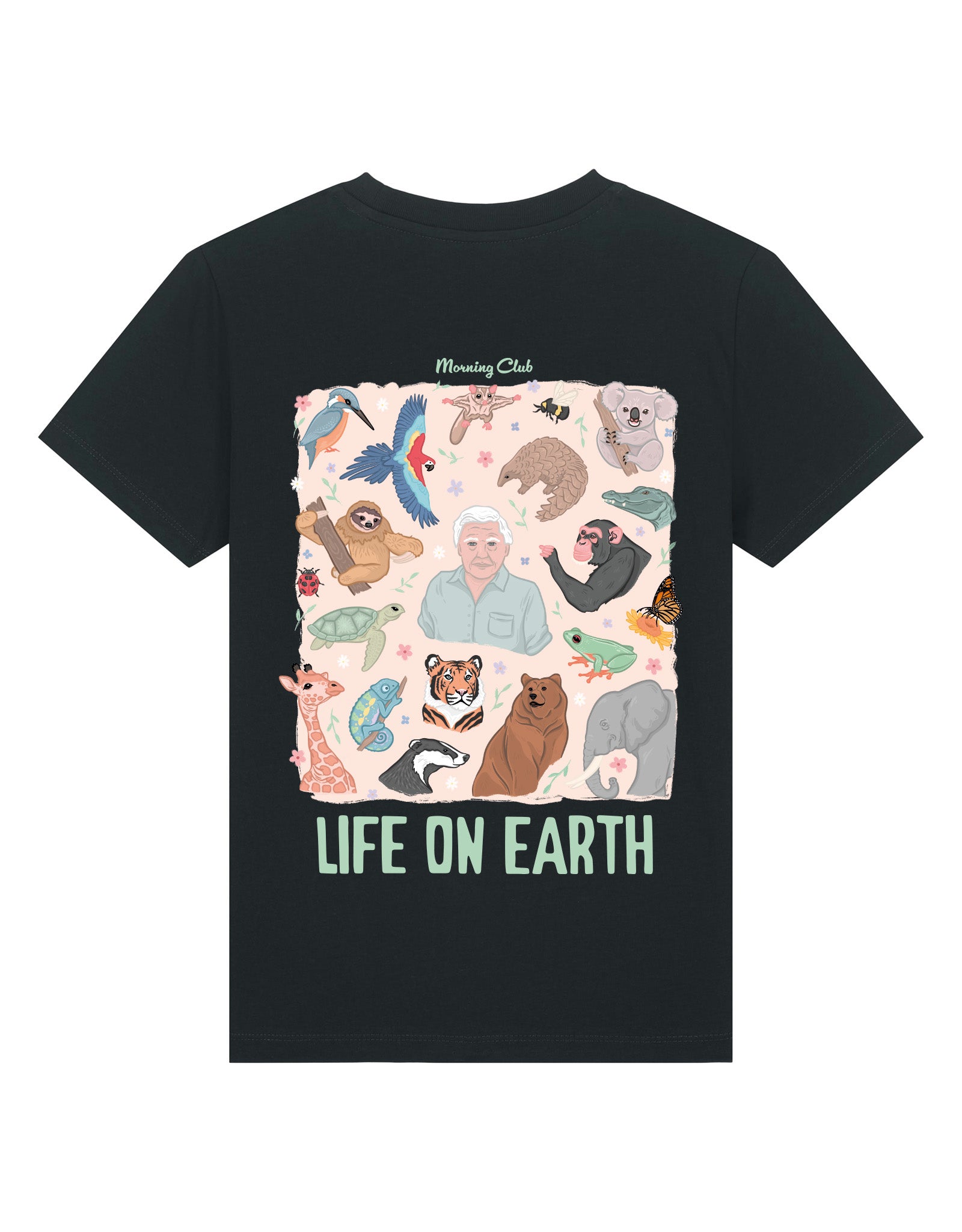 Life On Earth Printed Organic Cotton Childrens T-Shirt