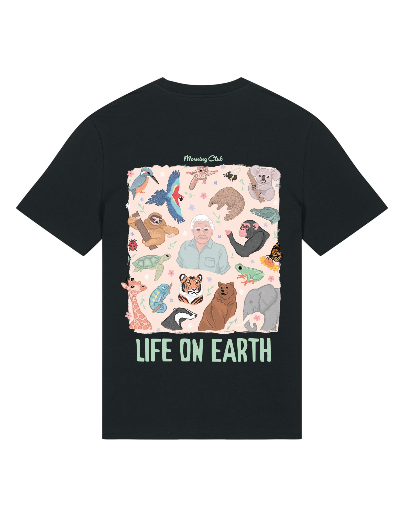 Life On Earth Printed Organic Cotton T-Shirt