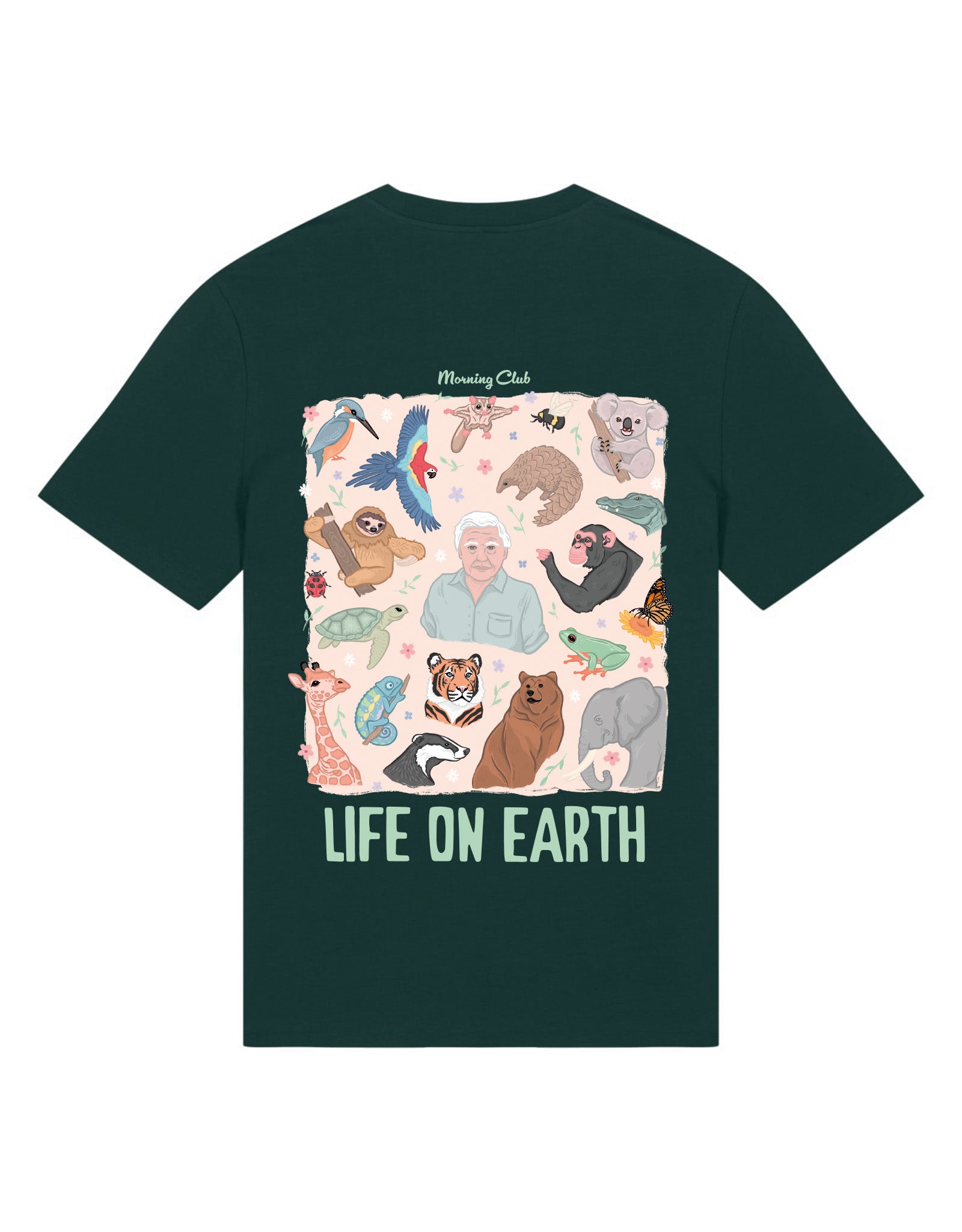 Life On Earth Printed Organic Cotton T-Shirt