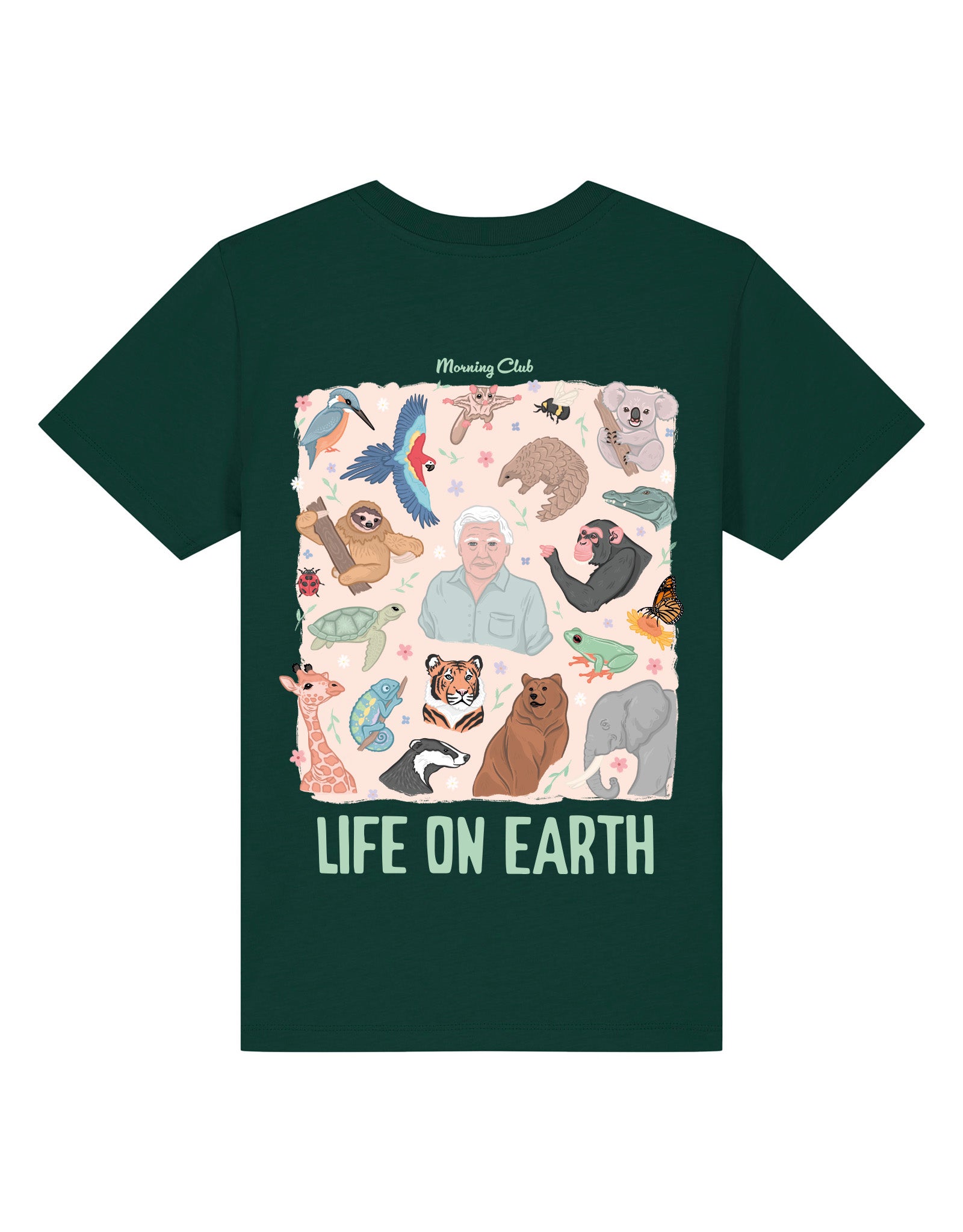 Life On Earth Printed Organic Cotton Childrens T-Shirt