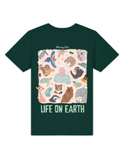 Life On Earth Printed Organic Cotton Childrens T-Shirt