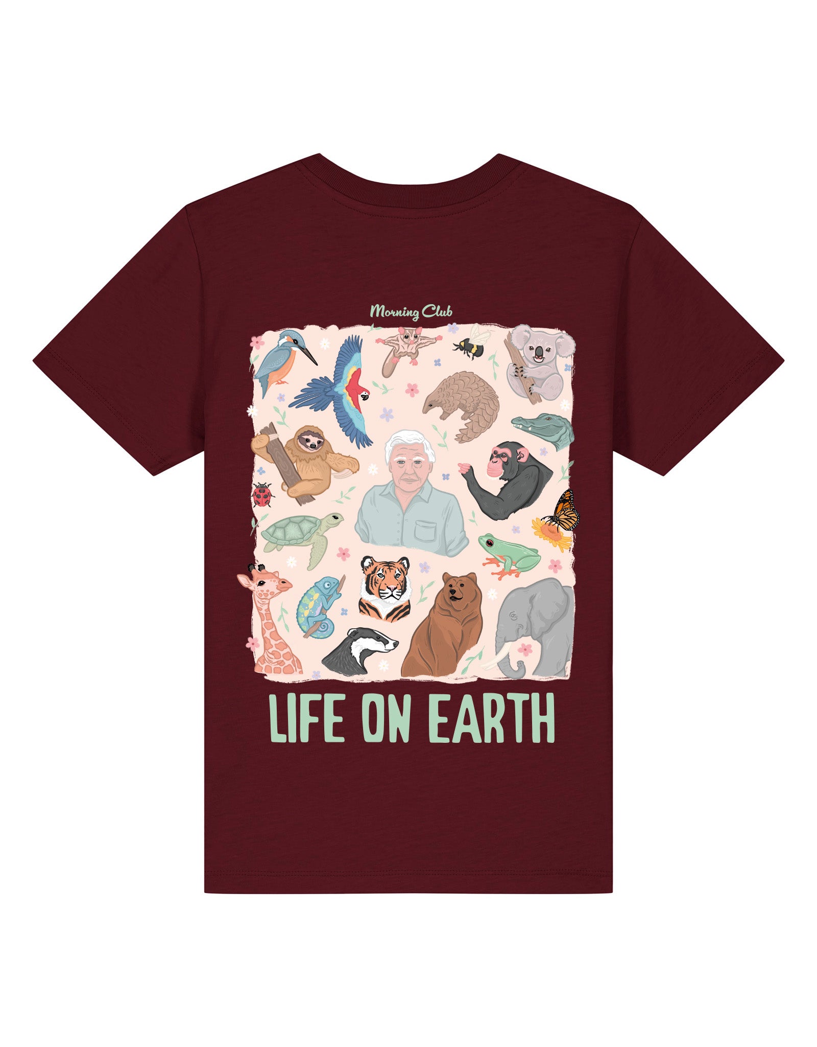 Life On Earth Printed Organic Cotton Childrens T-Shirt