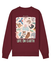Life On Earth Printed Organic Cotton Sweatshirt