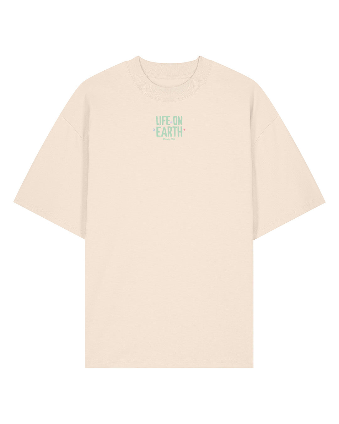 Life On Earth Printed Oversized Organic Cotton Tee