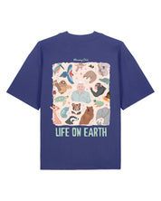 Life On Earth Printed Oversized Organic Cotton Tee
