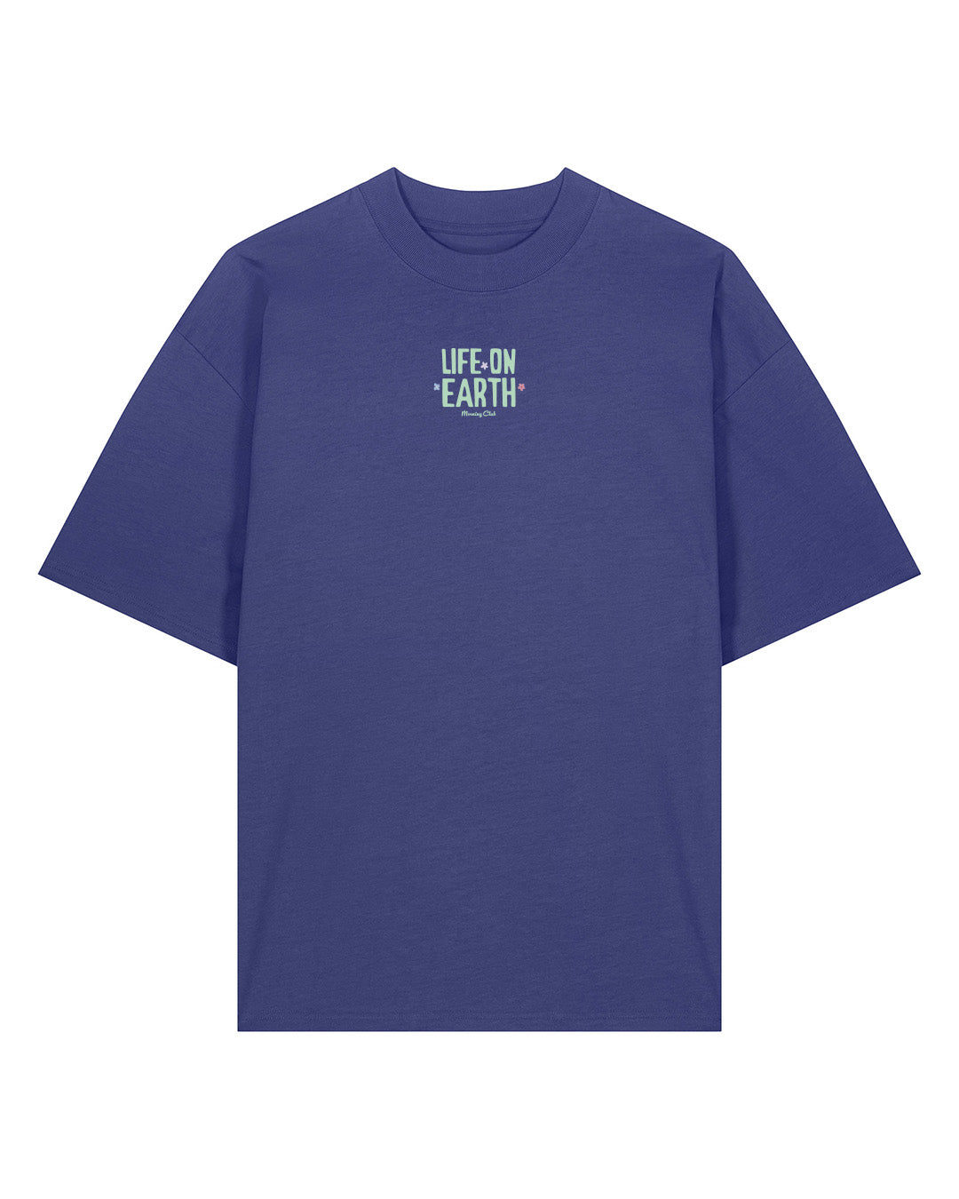 Life On Earth Printed Oversized Organic Cotton Tee