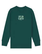 Life On Earth Printed Organic Cotton Childrens Sweatshirt
