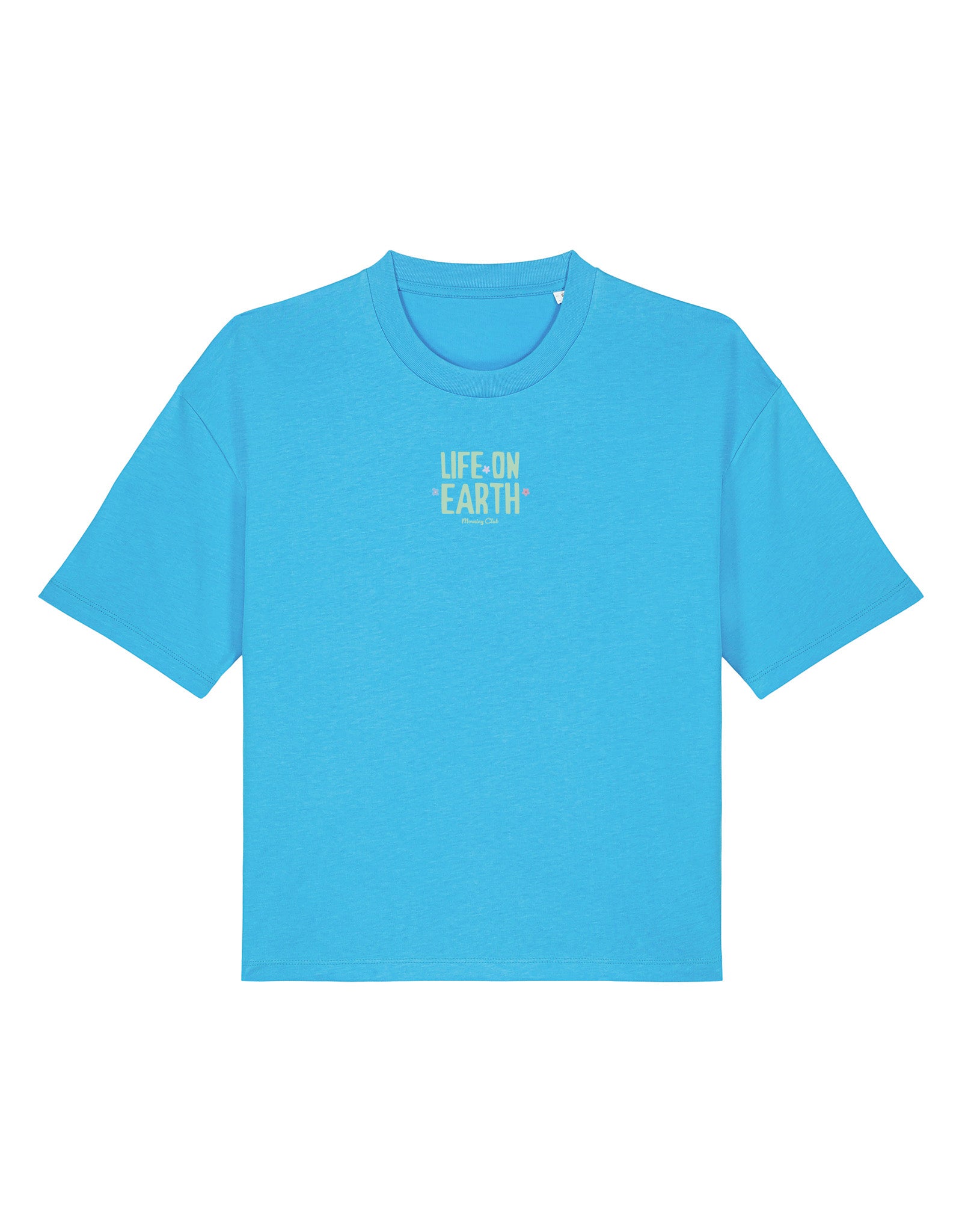 Life On Earth Printed Boxy Organic Cotton Tee