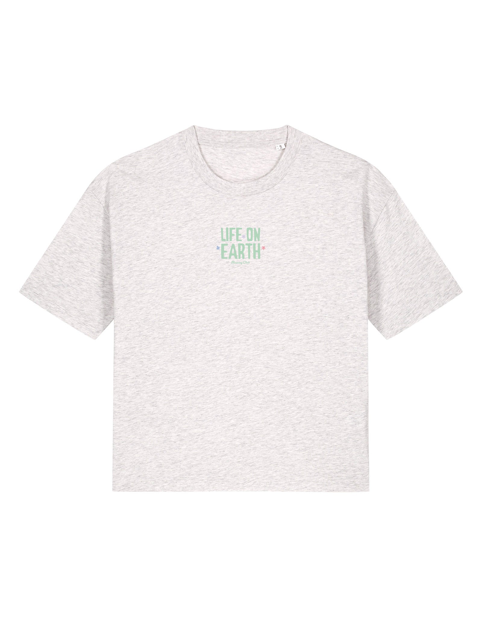 Life On Earth Printed Boxy Organic Cotton Tee