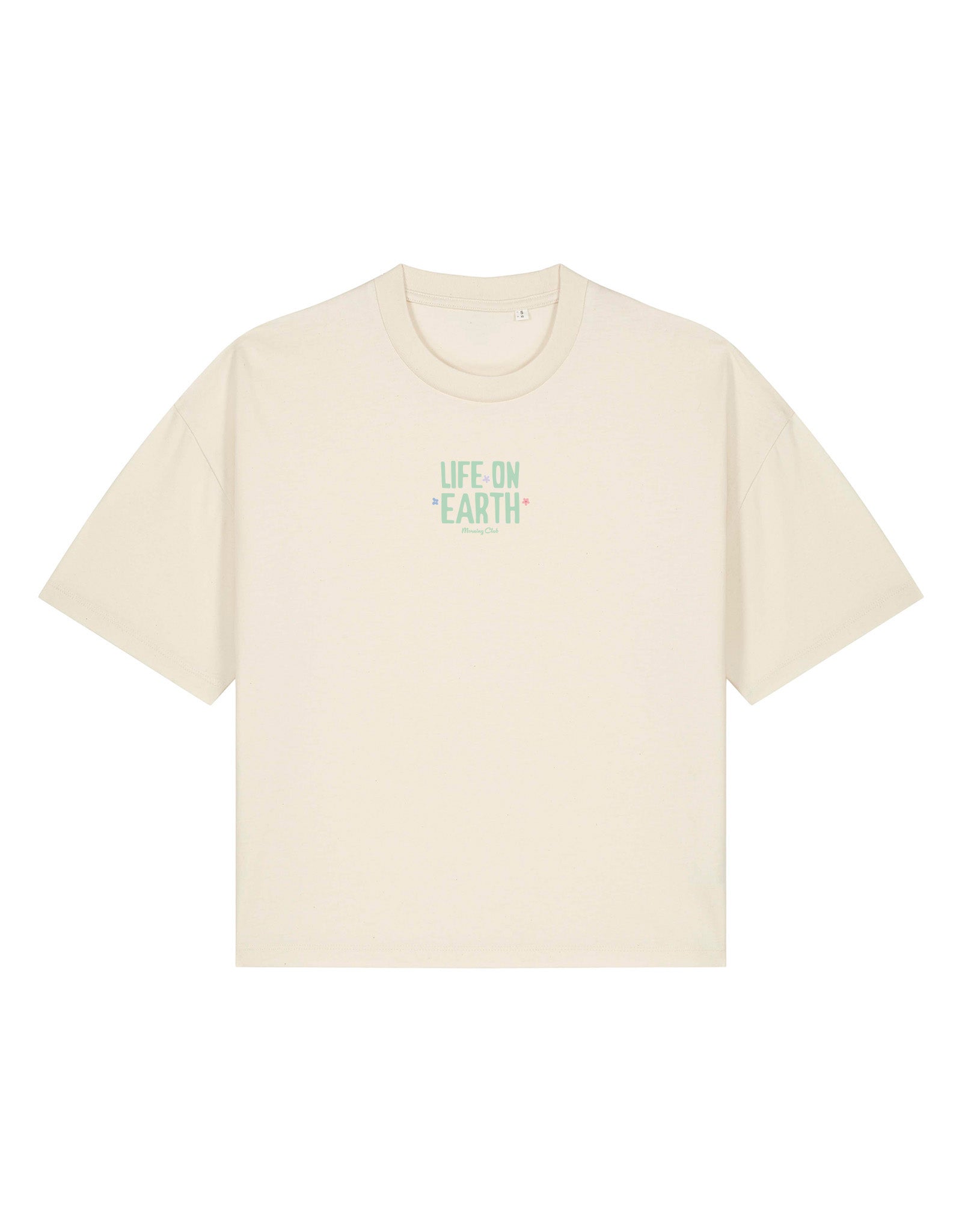 Life On Earth Printed Boxy Organic Cotton Tee