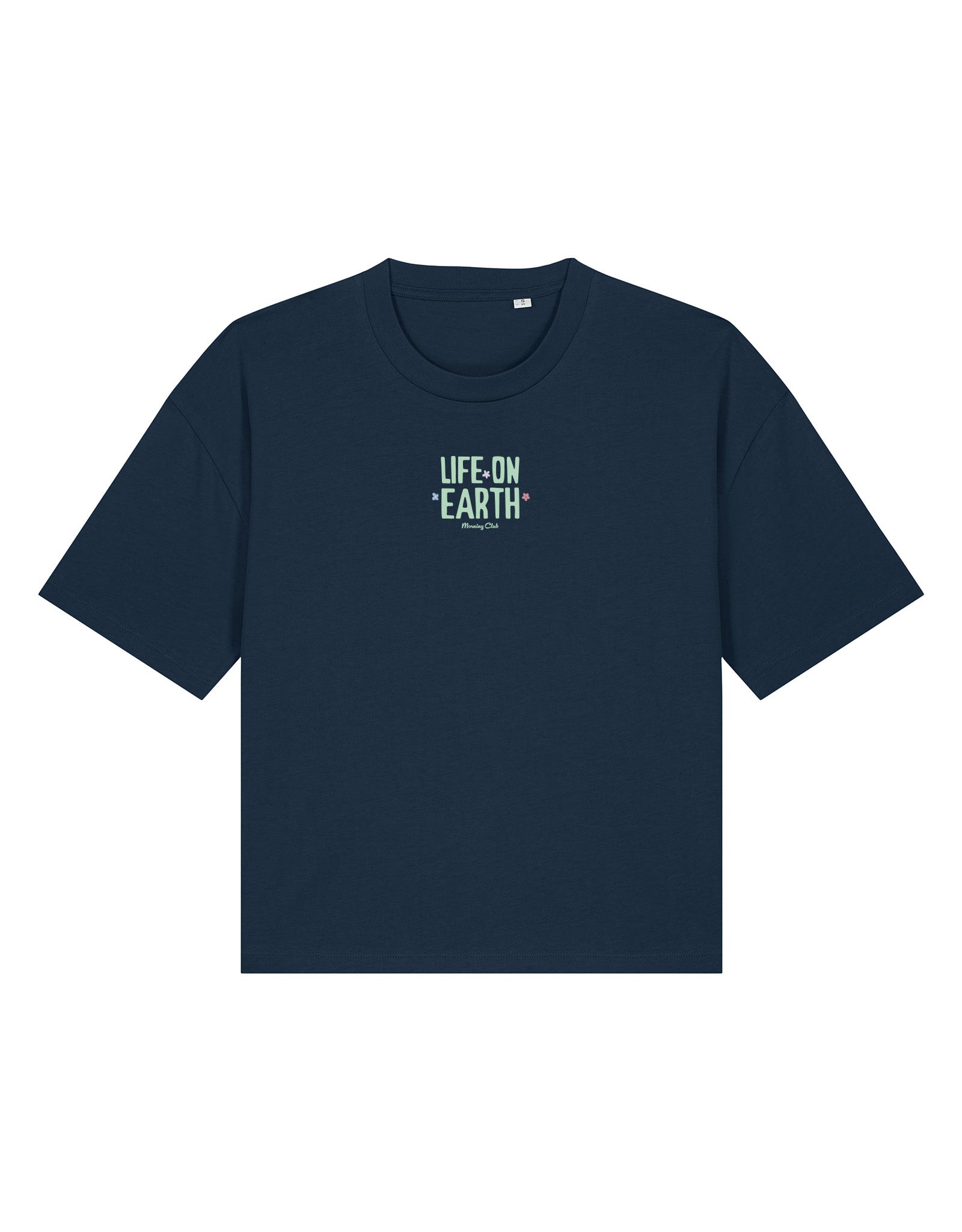 Life On Earth Printed Boxy Organic Cotton Tee