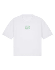 Life On Earth Printed Boxy Organic Cotton Tee