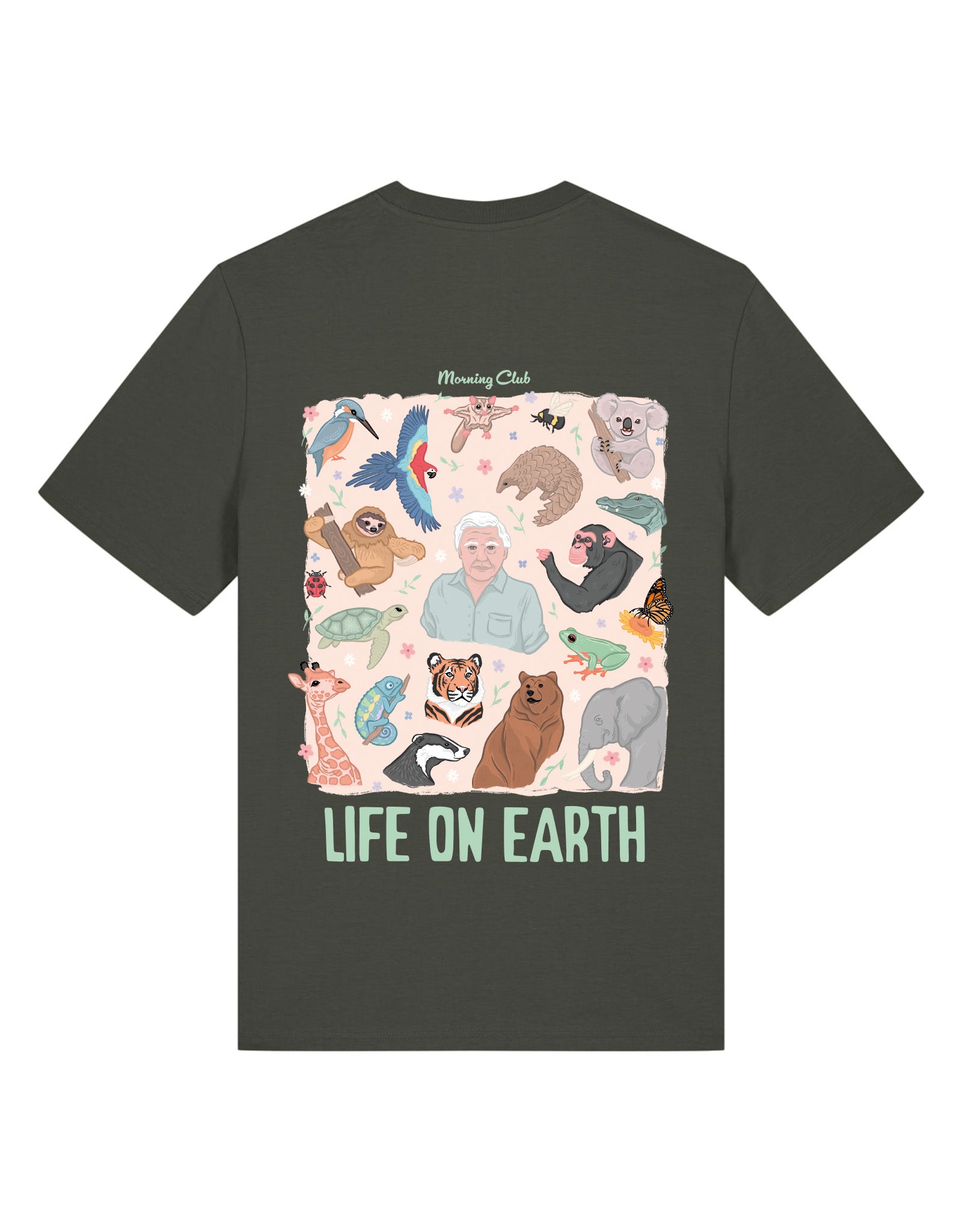 Life On Earth Printed Organic Cotton T-Shirt