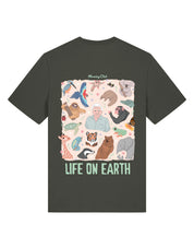 Life On Earth Printed Organic Cotton T-Shirt