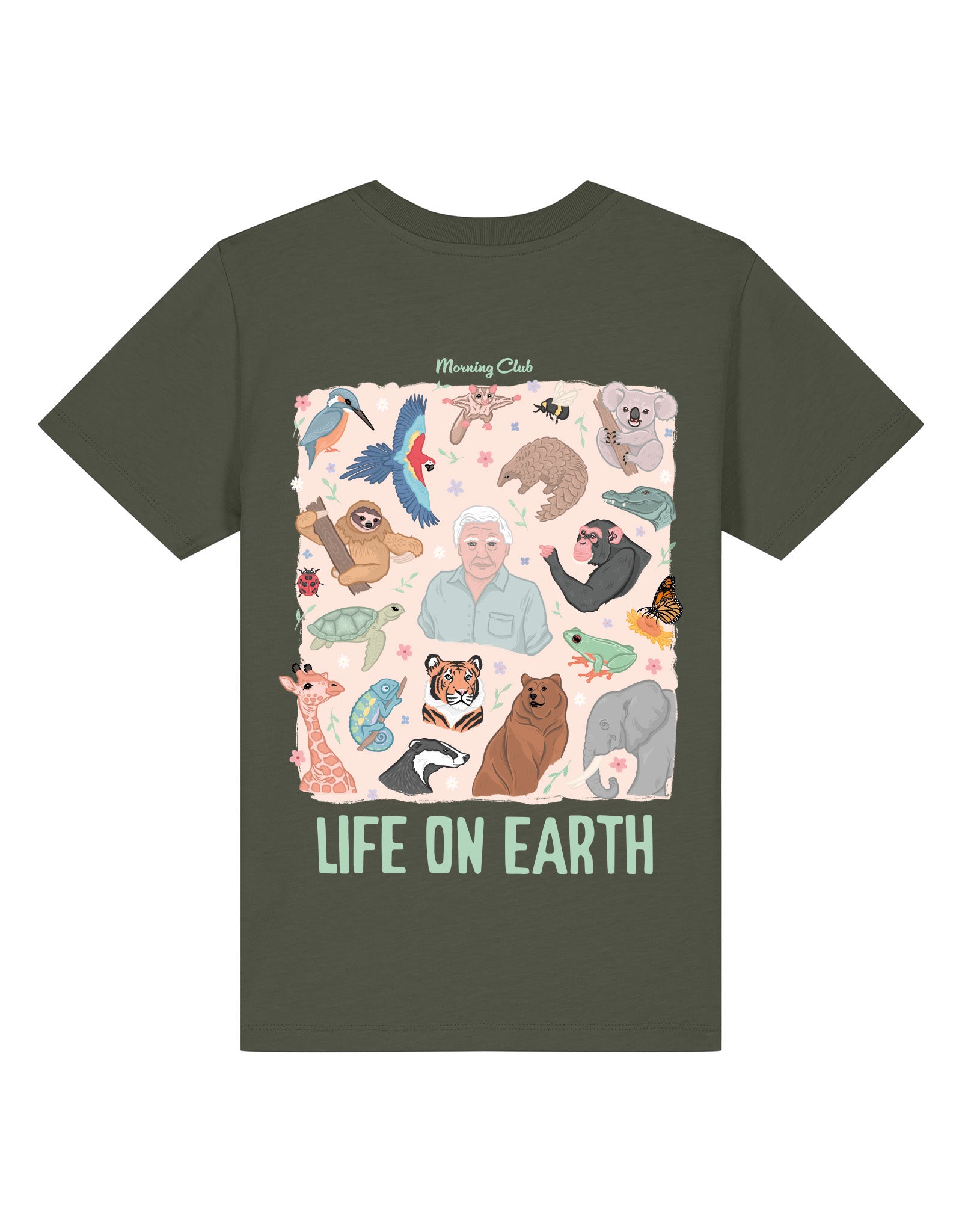 Life On Earth Printed Organic Cotton Childrens T-Shirt